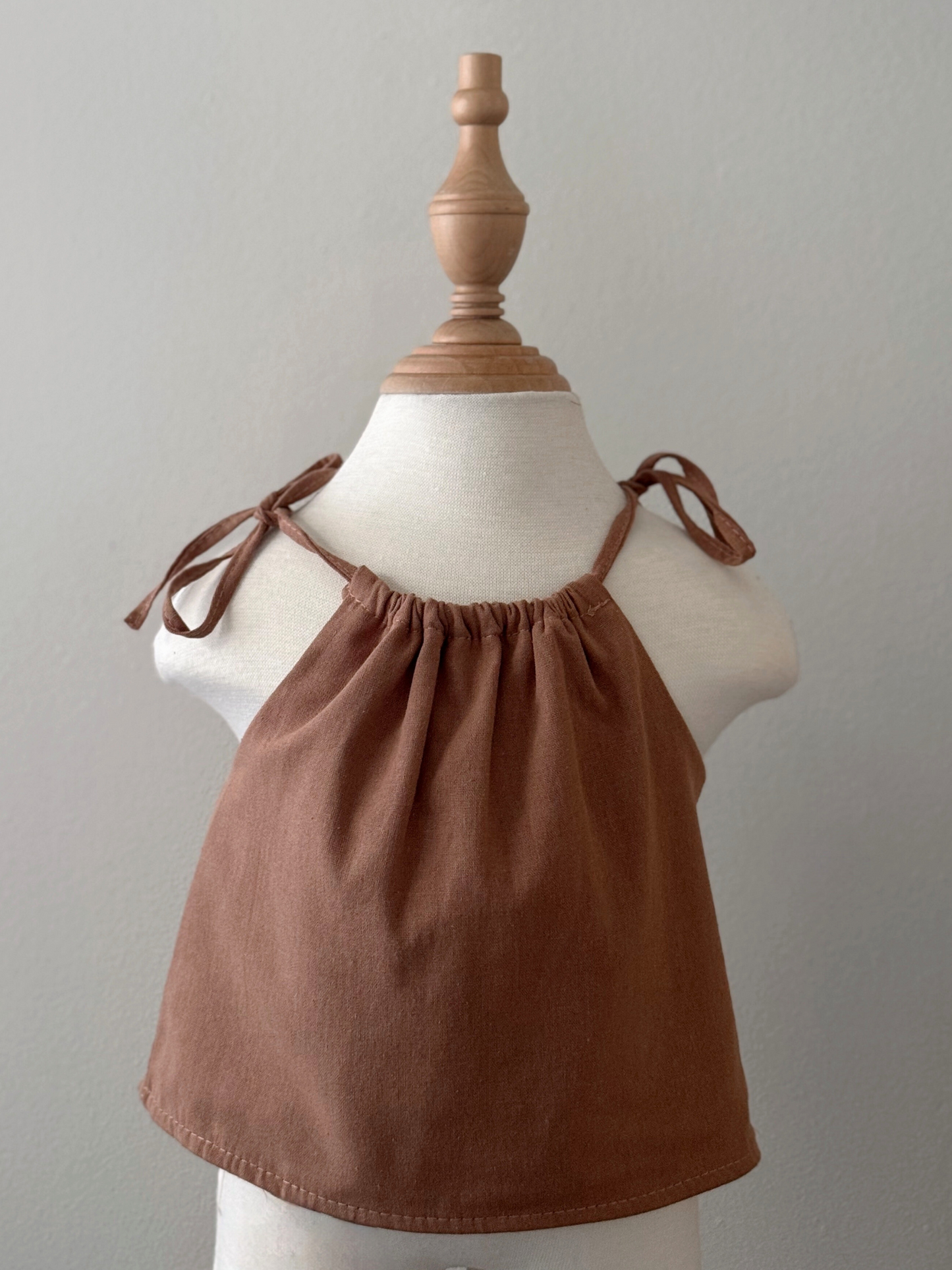 Ericka Linen Top in Camel
