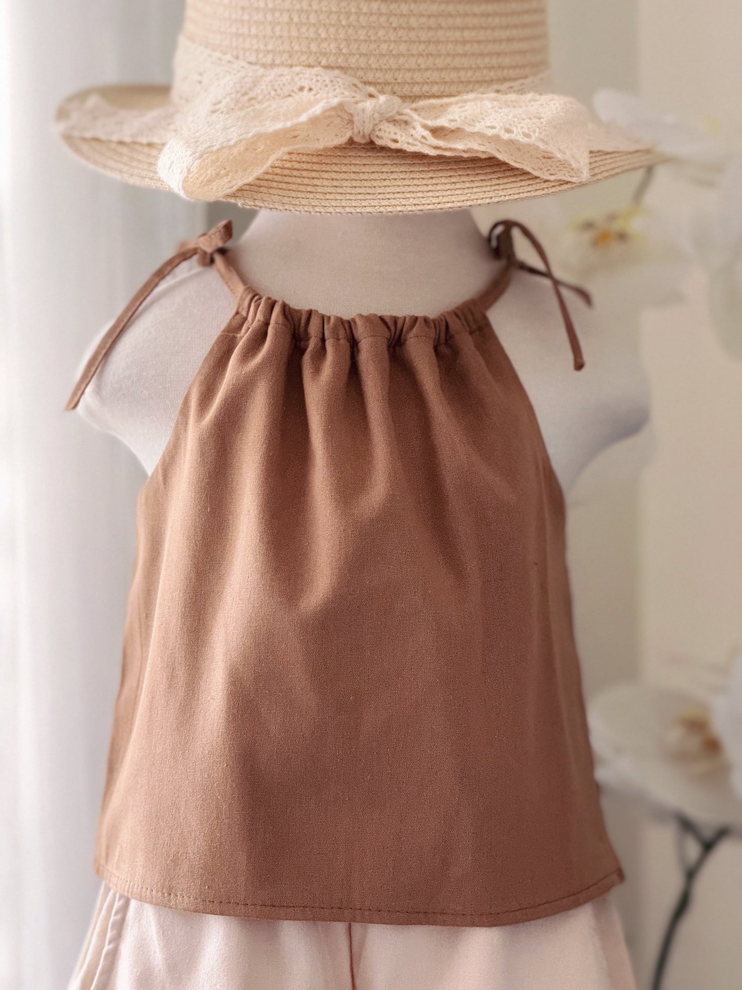 Ericka Linen Set in Mocha