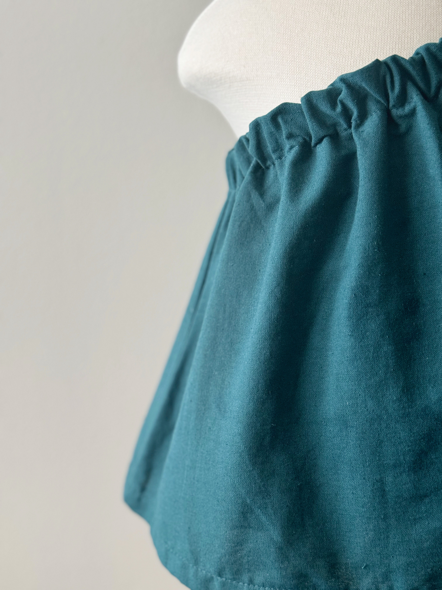 Amelia Linen Top in Emerald