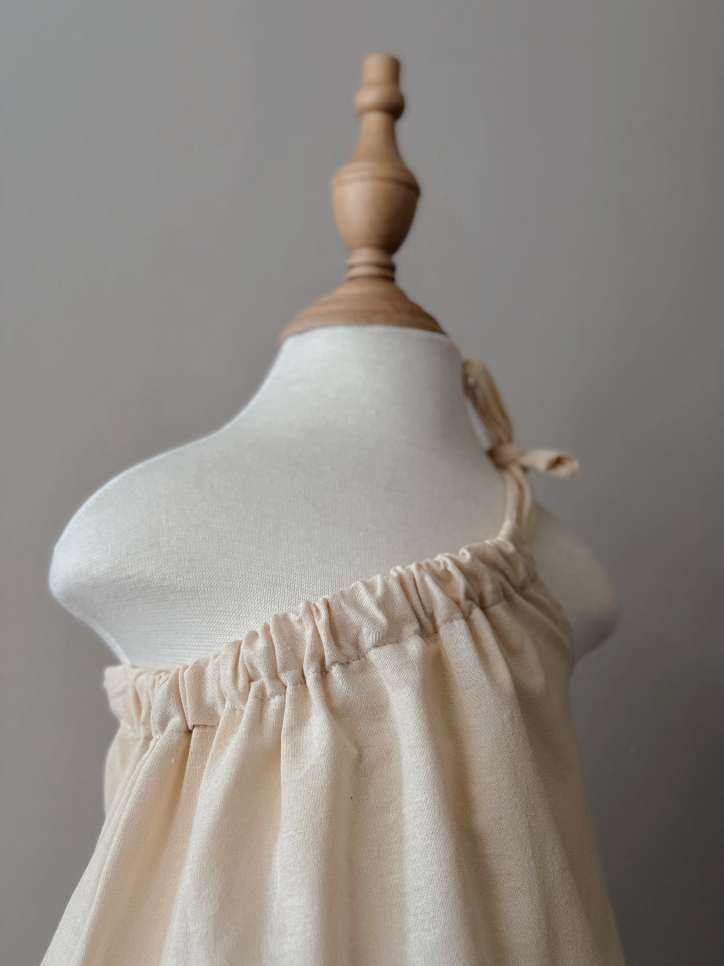 Amelia Linen Top in Cream