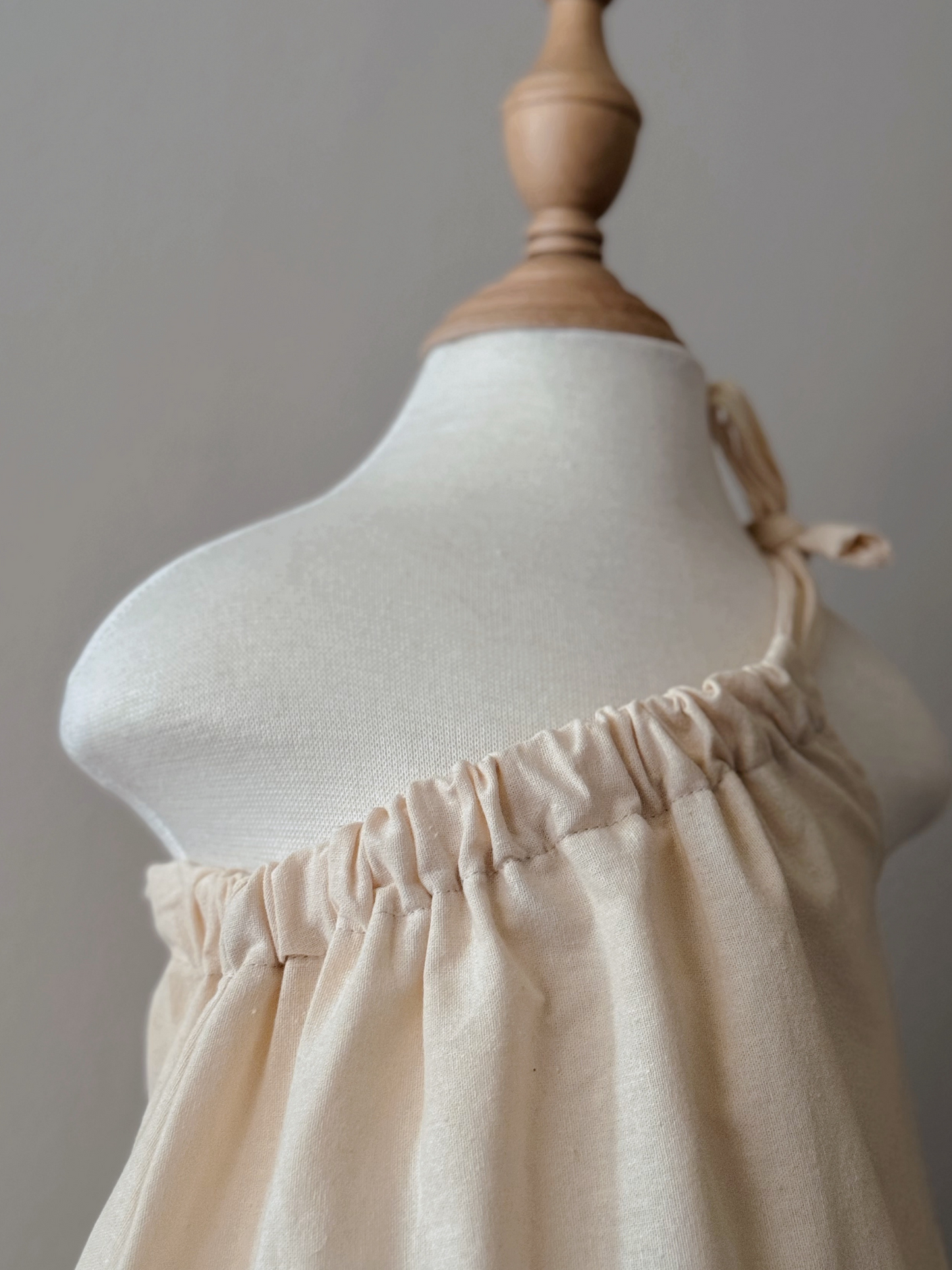 Amelia Linen Top in Cream