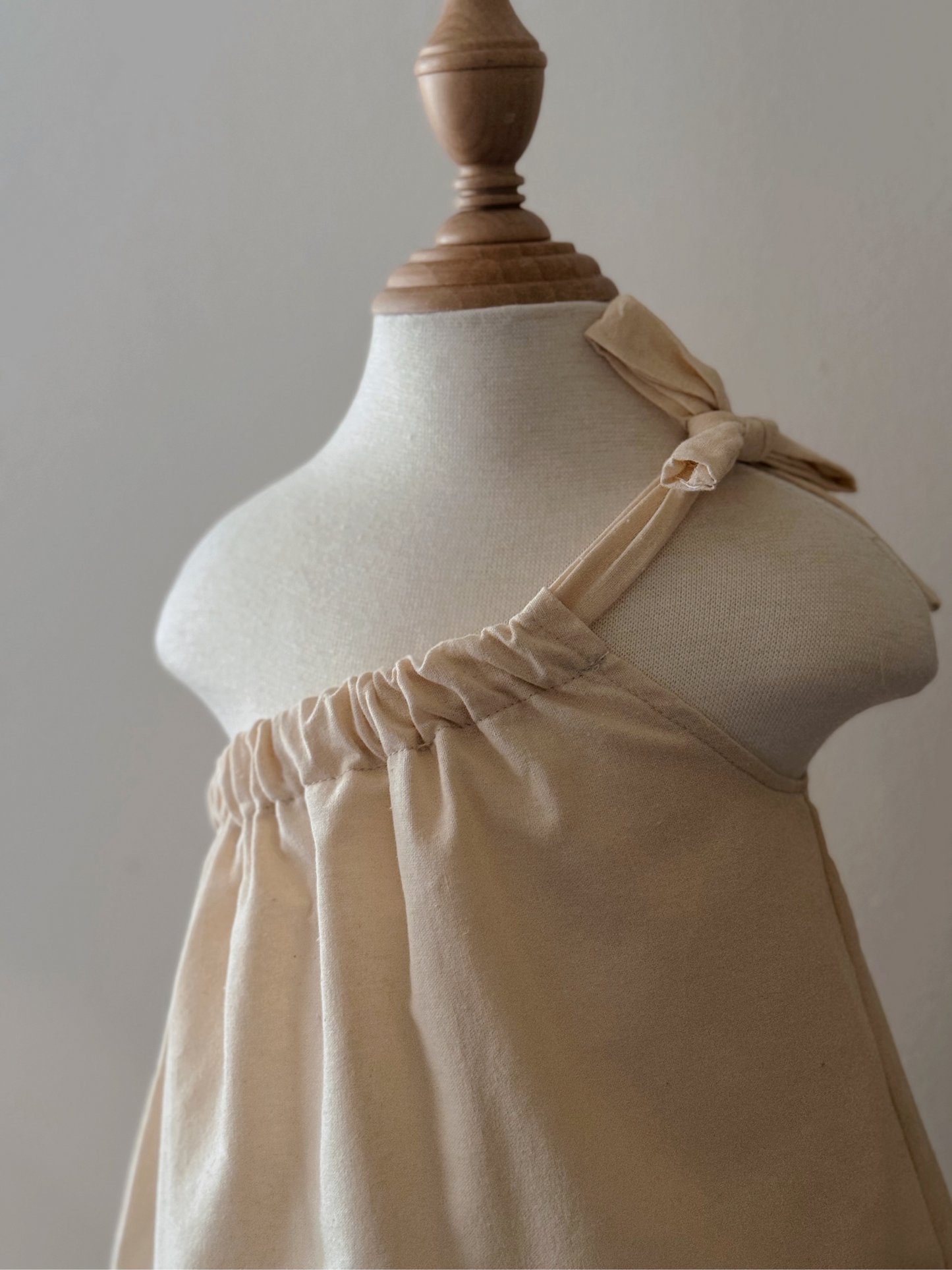 Amelia Linen Top in Cream