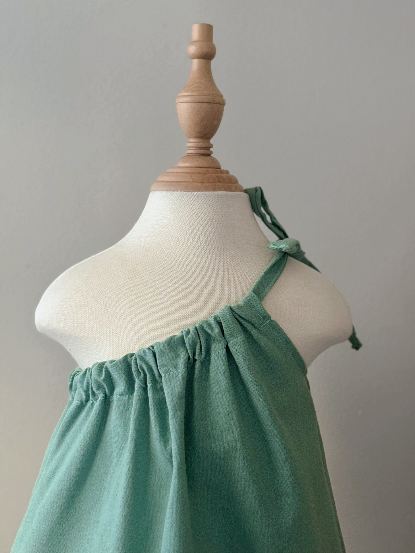 Amelia Linen Top in Teal Green