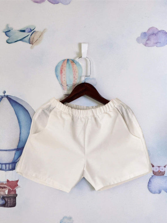 Ericka Linen Shorts in White