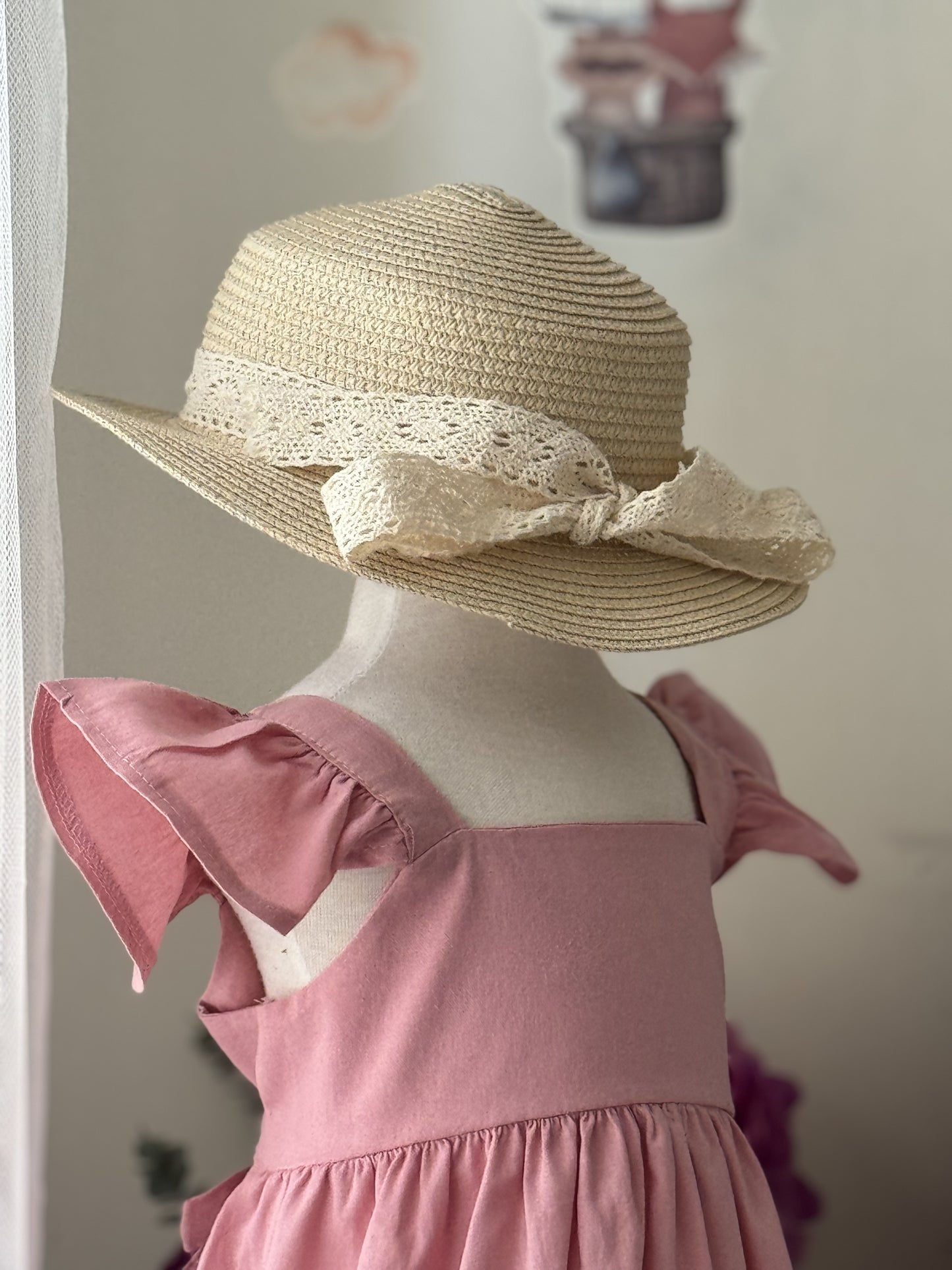 Princess Linen Dress in Pink