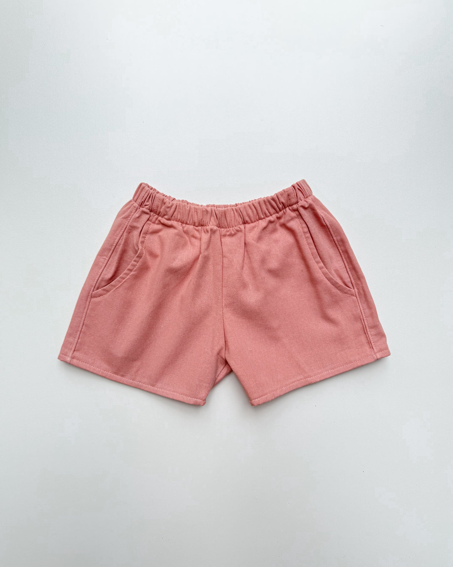 Ericka Linen Shorts in Pink