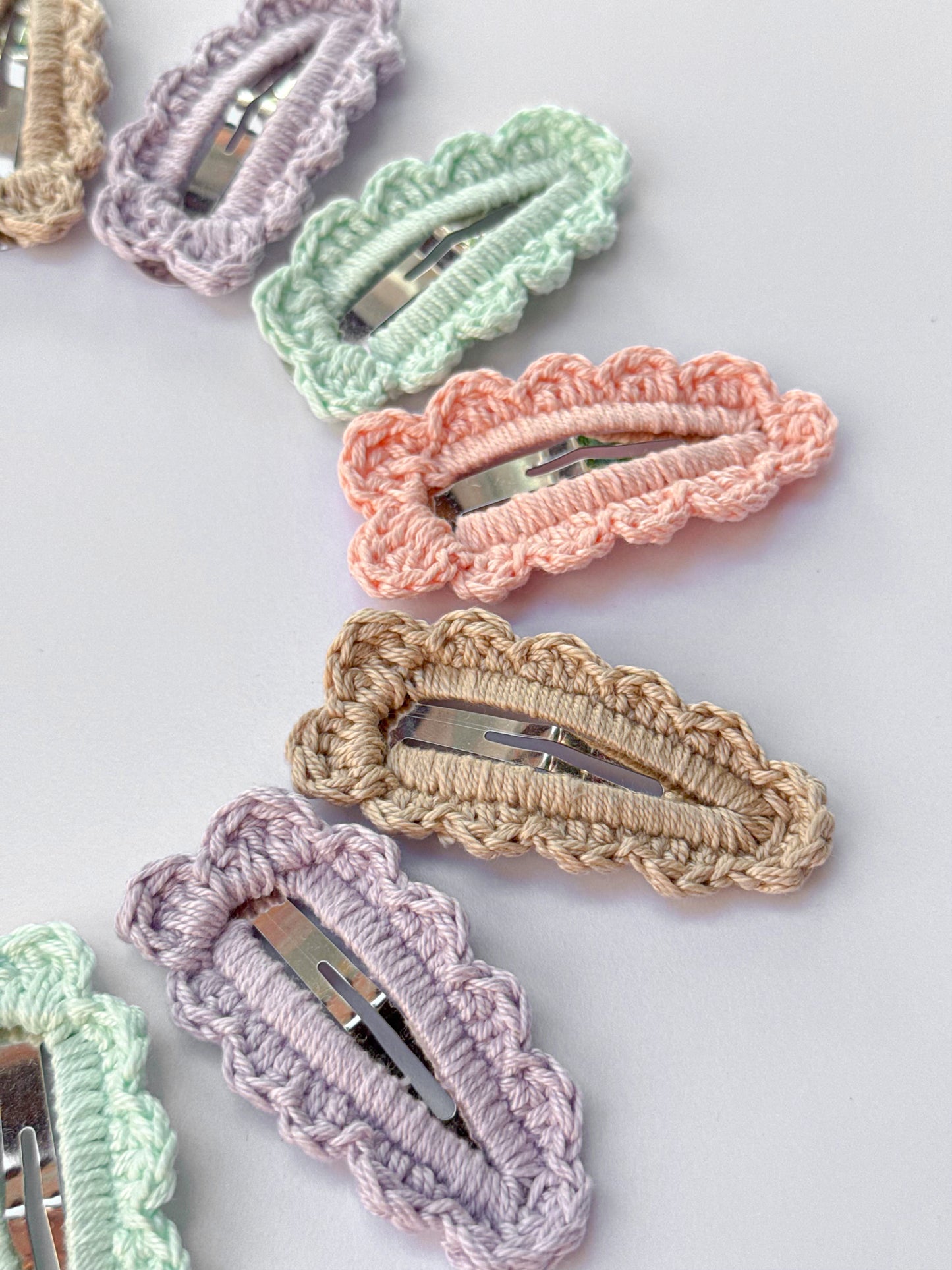 Handmade Crochet Classic Hair Clips