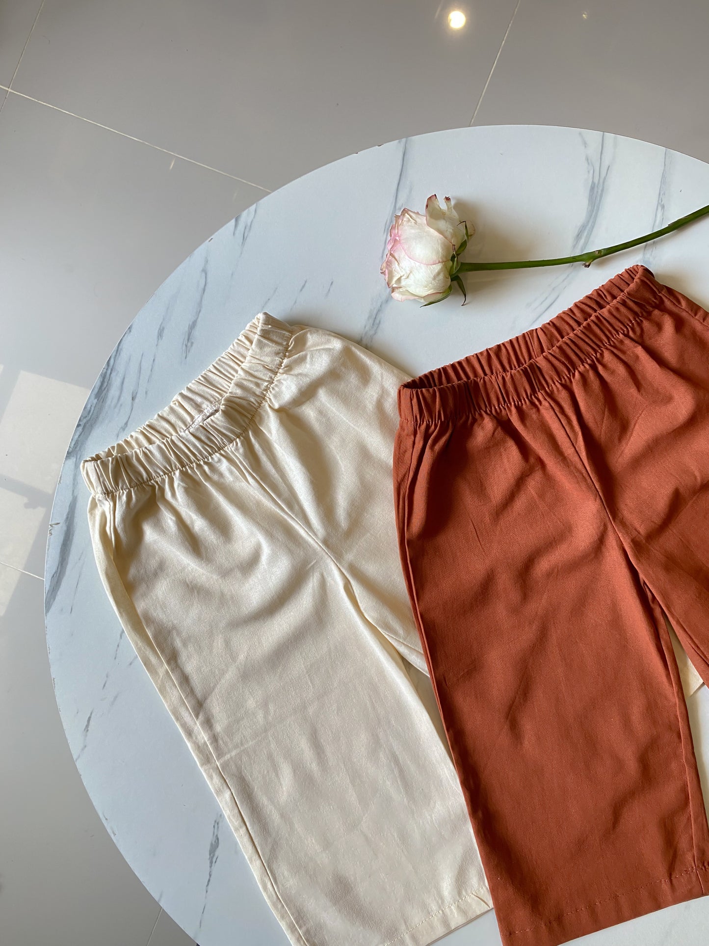 Mary Linen Pants in Cream