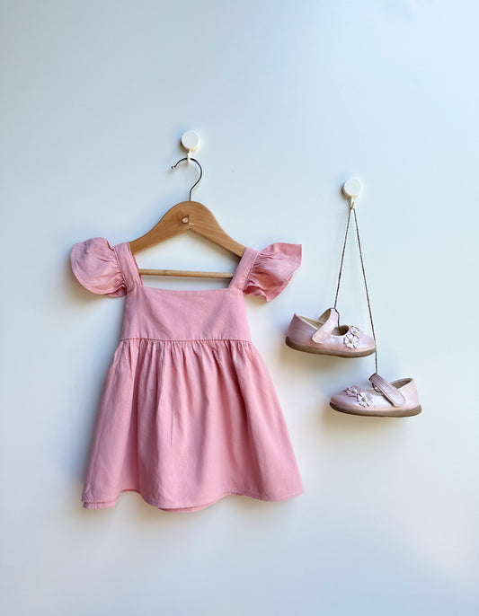 Princess Linen Dress in Pink