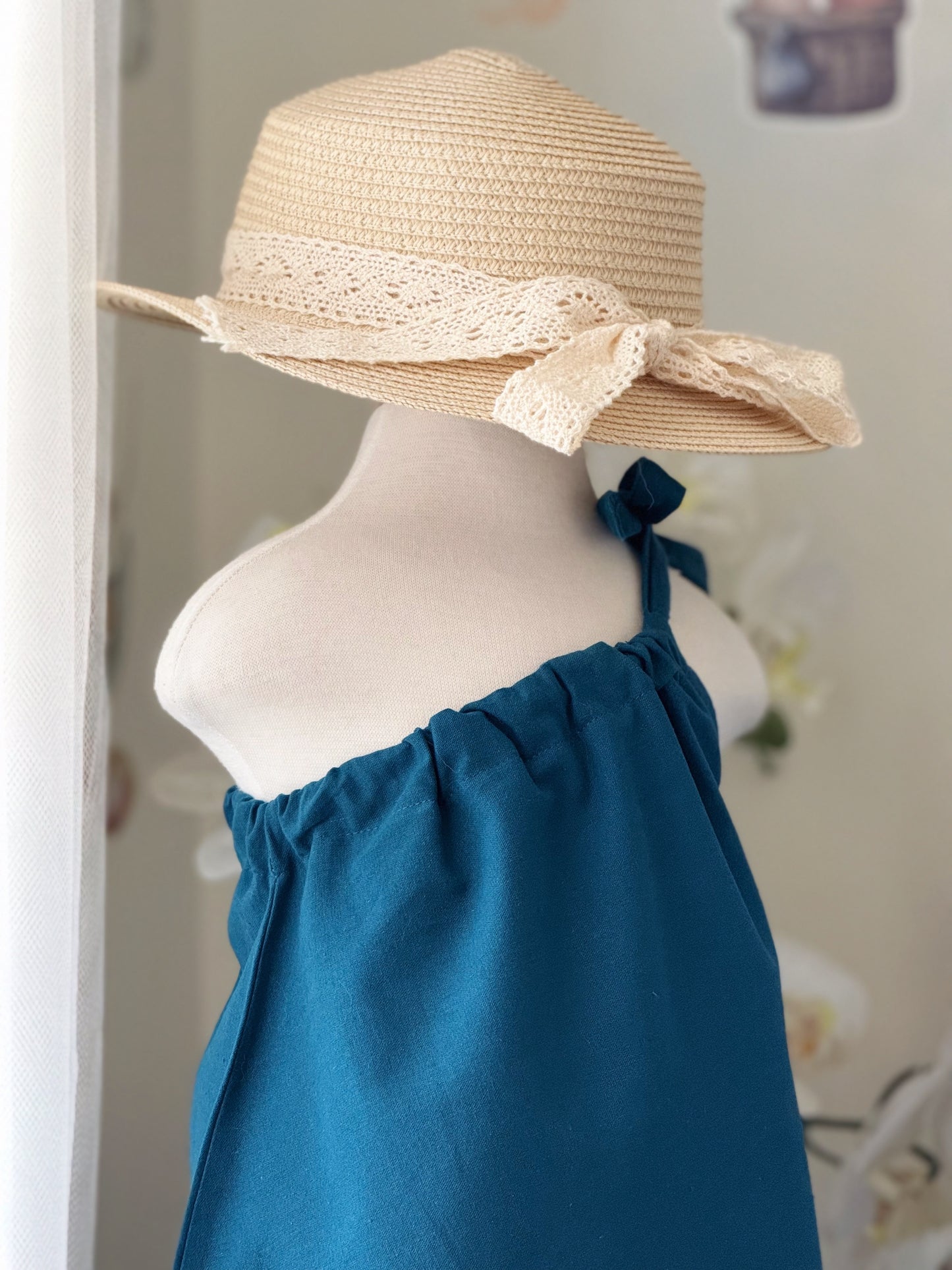 Amelia Linen Top in Emerald