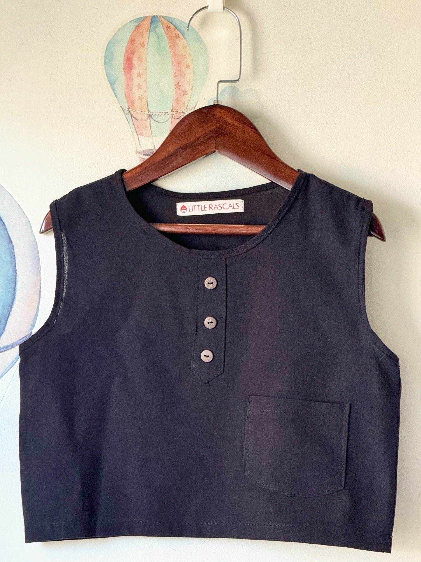 John Linen Set in Black