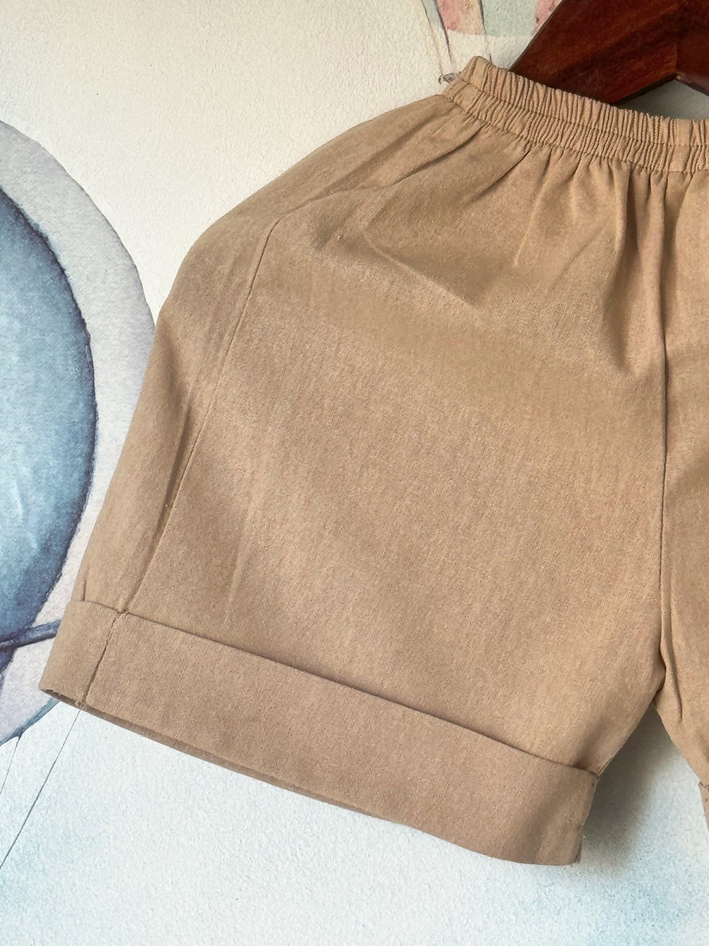 John Linen Shorts in Khaki
