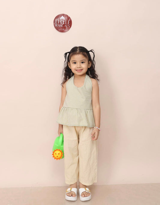 Maven Seer Sucker Top in Green