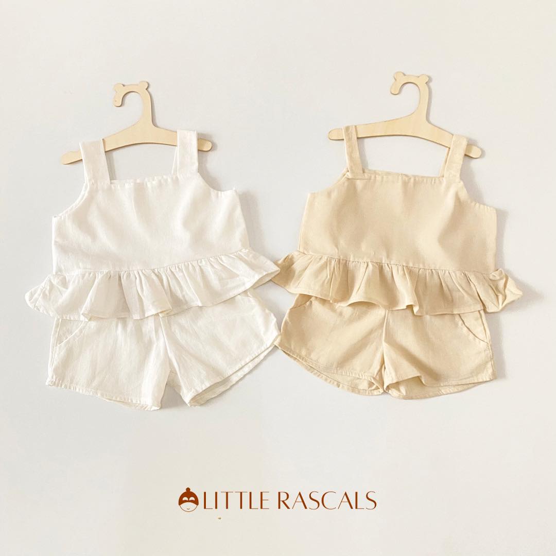 Leia Summer Top and Ericka Short in White Set