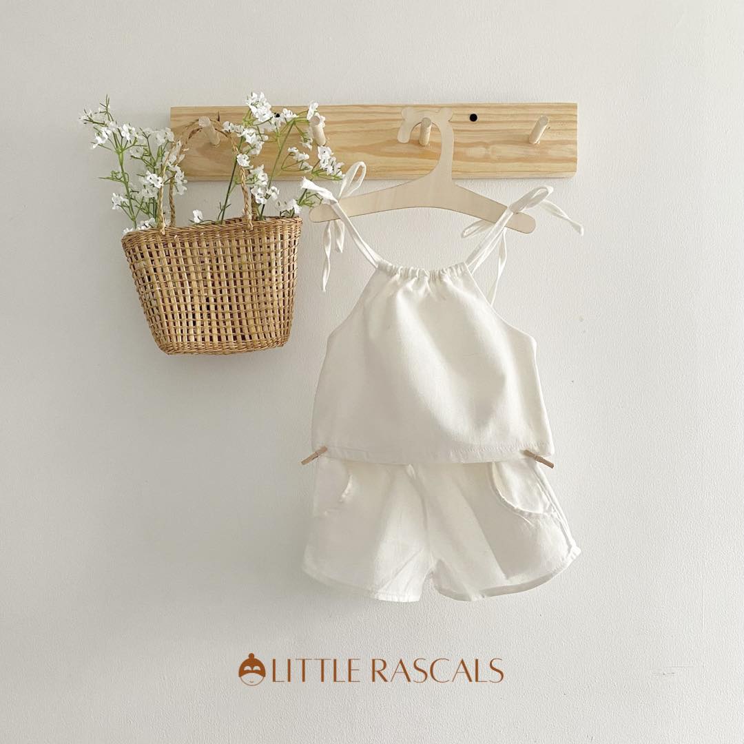 Ericka Linen Set in White