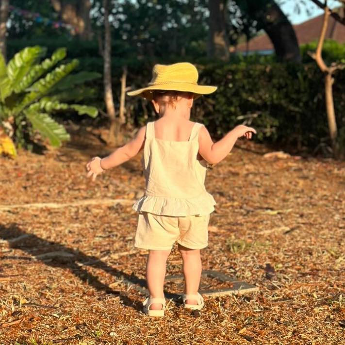 Leia Summer Top and Ericka Short in Cream Set