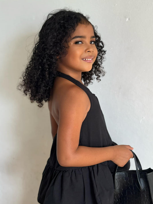 Maven Linen Top in Black