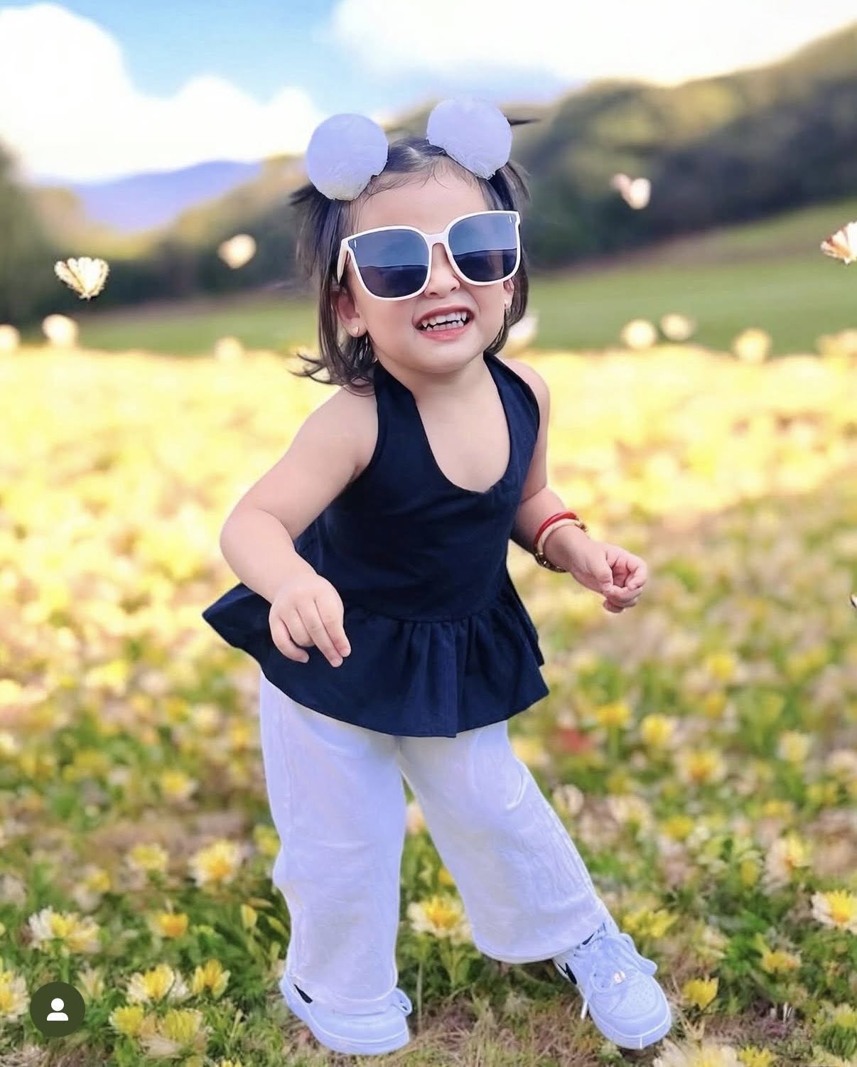 Maven Backless Black Top and Joshua Pants in White Set