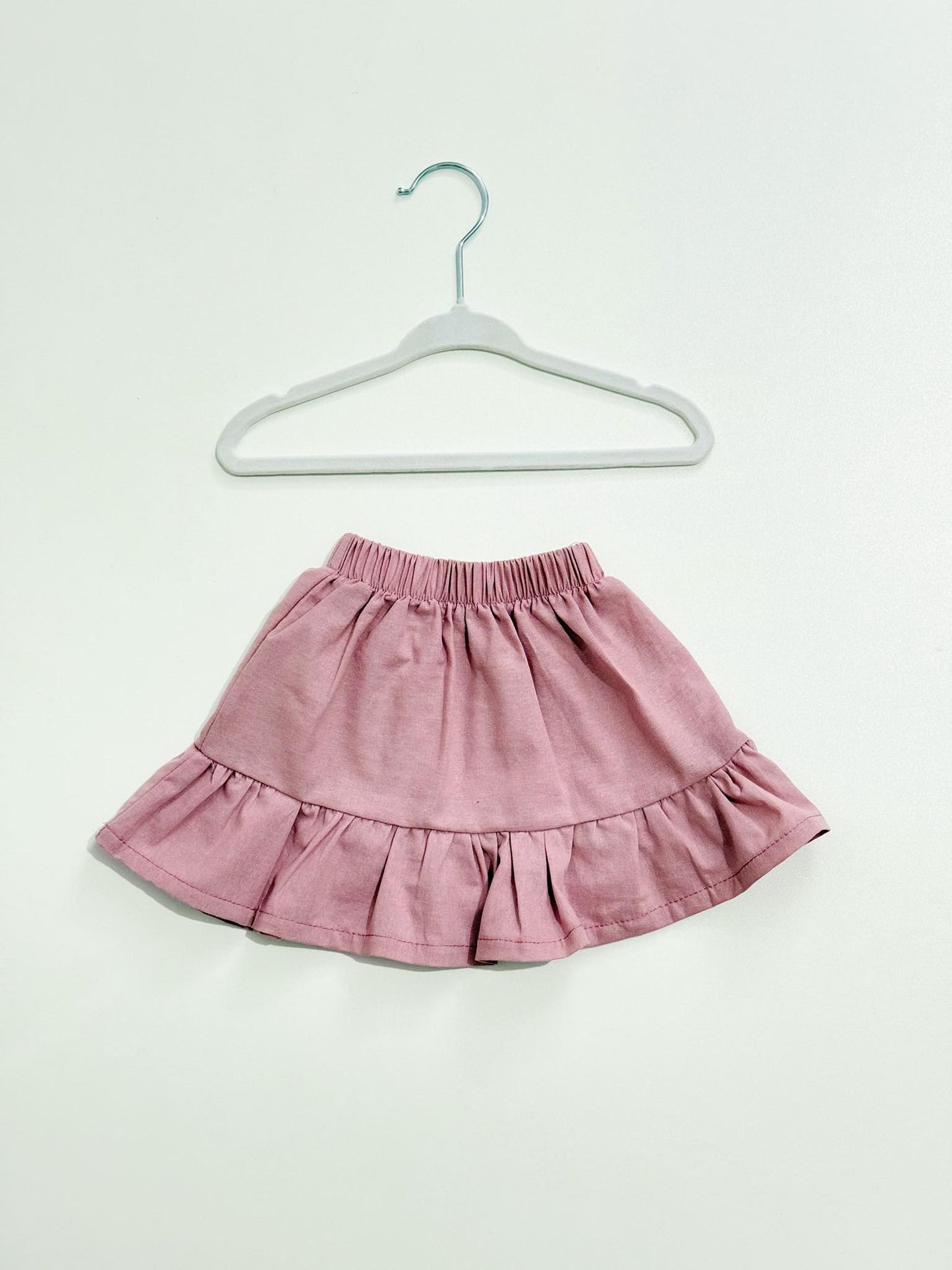 Sarina Linen Skirt in Light Mauve