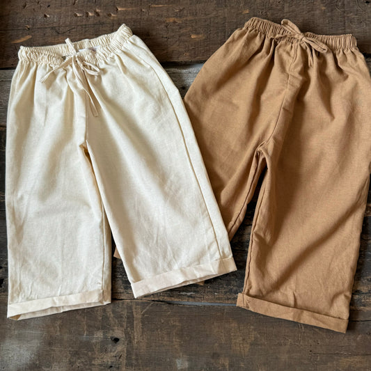 Joshua Linen Pants in Cream