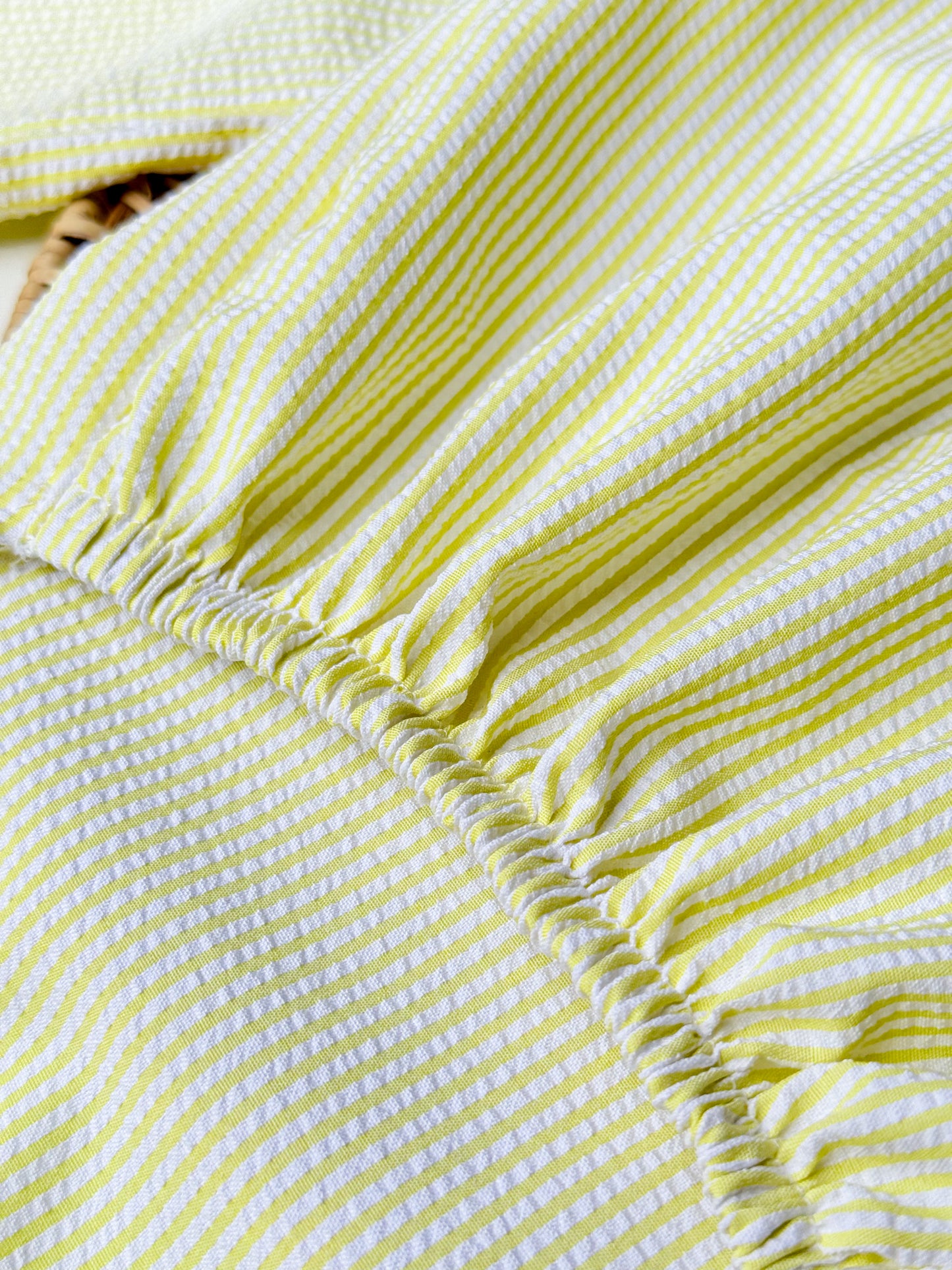 Grace Backless Stripes in Yellow Set