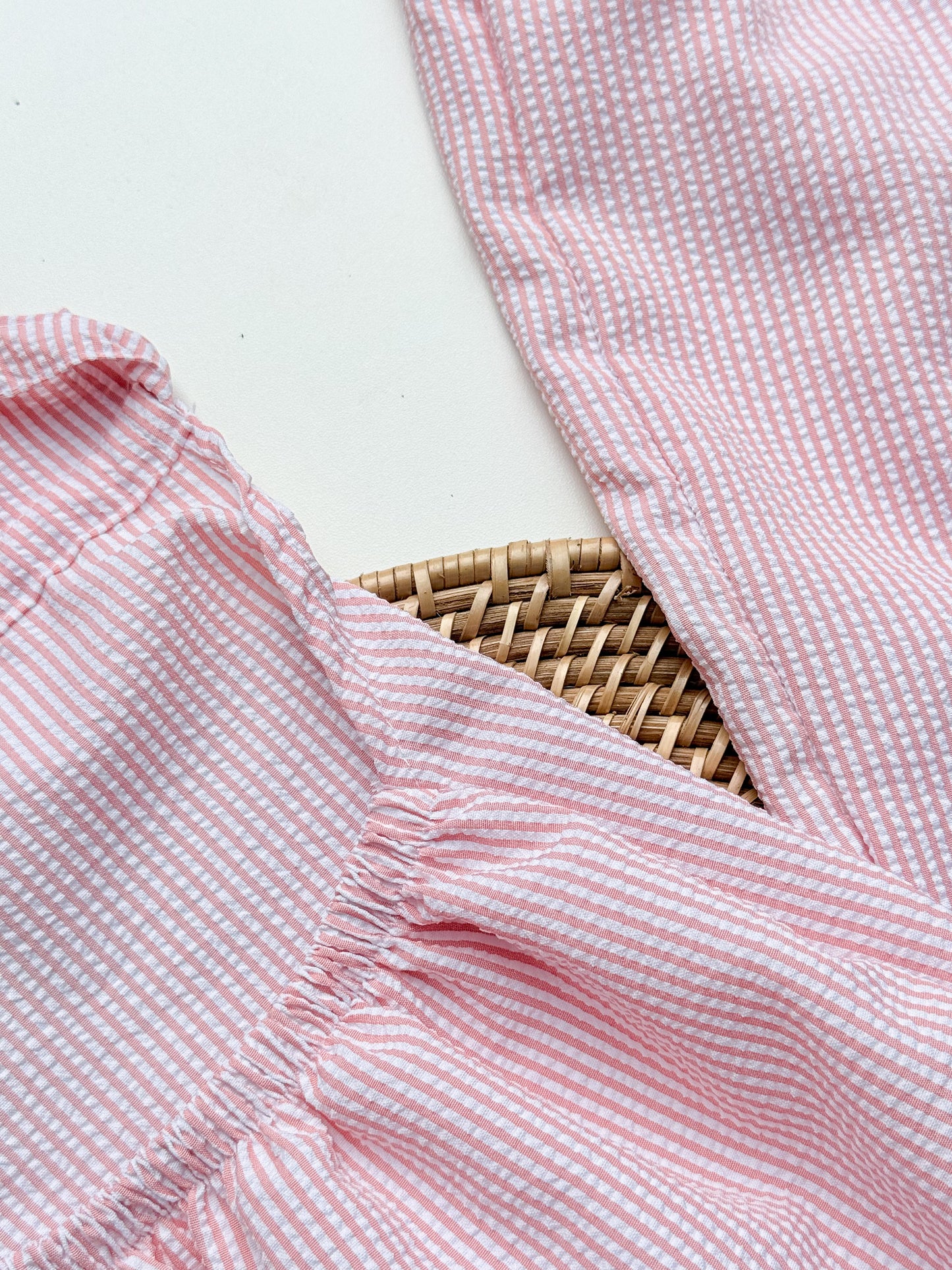 Grace Backless Stripes in Pink Set