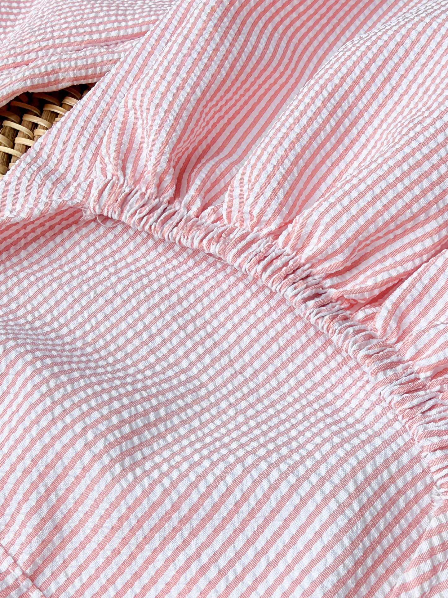 Grace Backless Stripes in Pink Set