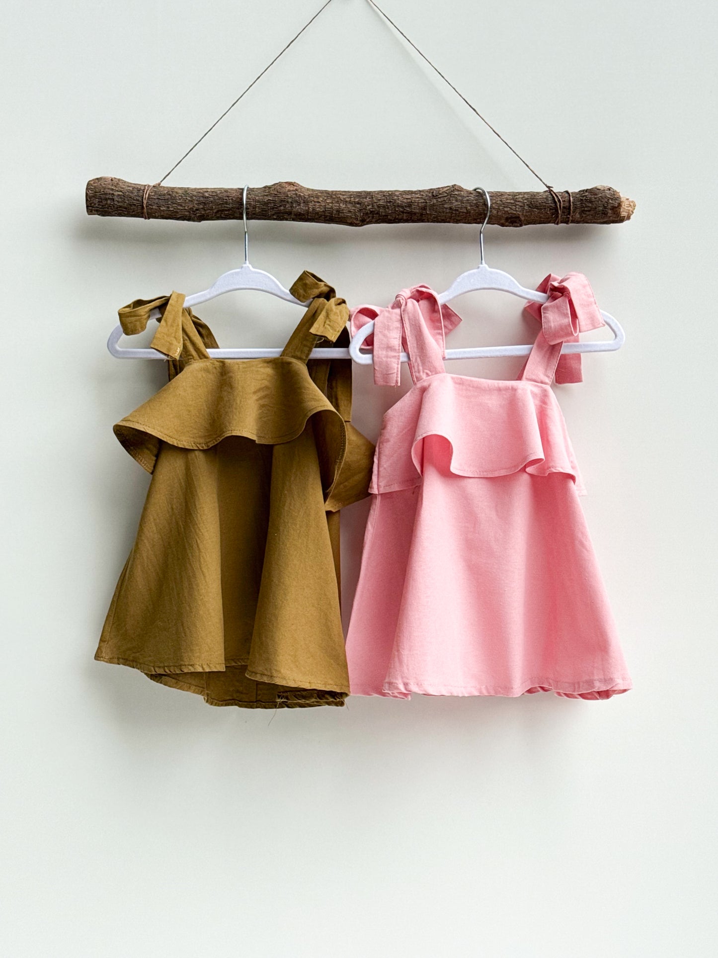 Nathalie Linen Top in Pink