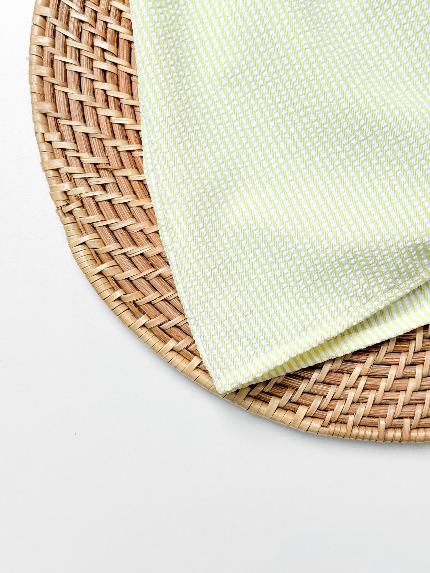 Grace Backless Seer Sucker Top in Yellow