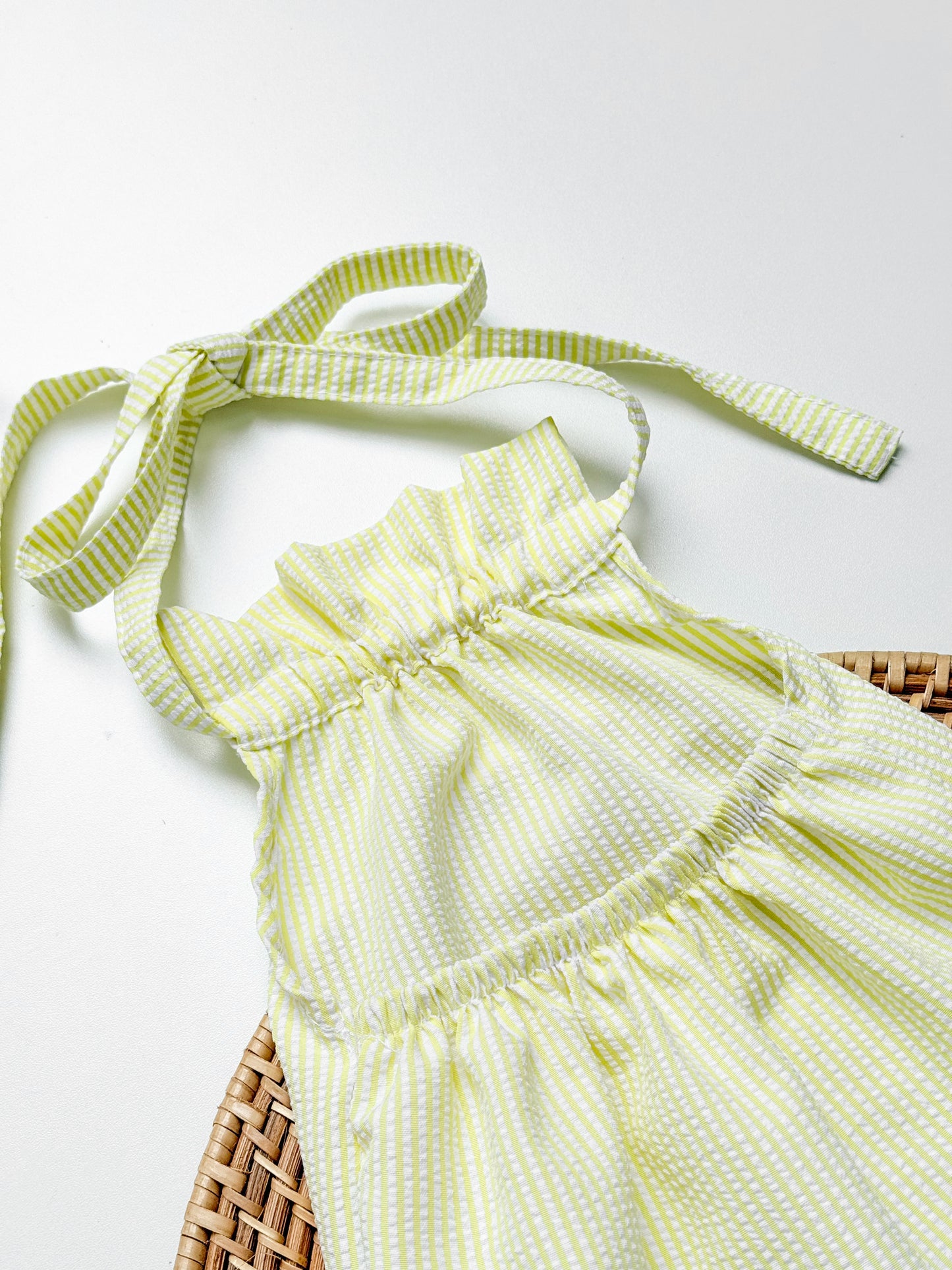Grace Backless Stripes in Yellow Set