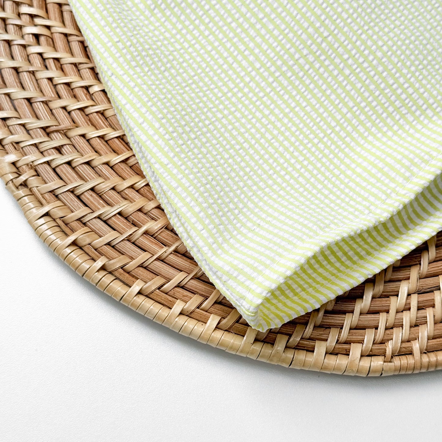 Grace Backless Seer Sucker Top in Yellow