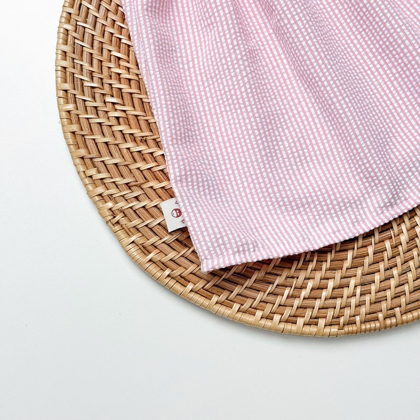 Grace Backless Seer Sucker Top in Pink