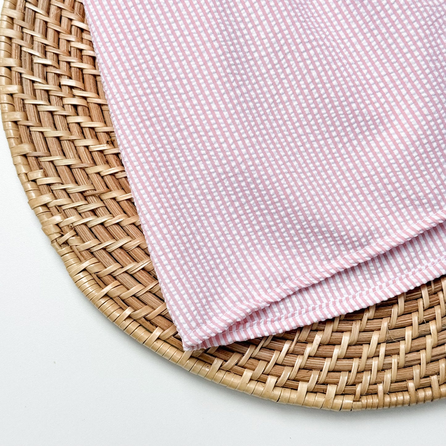 Grace Backless Seer Sucker Top in Pink