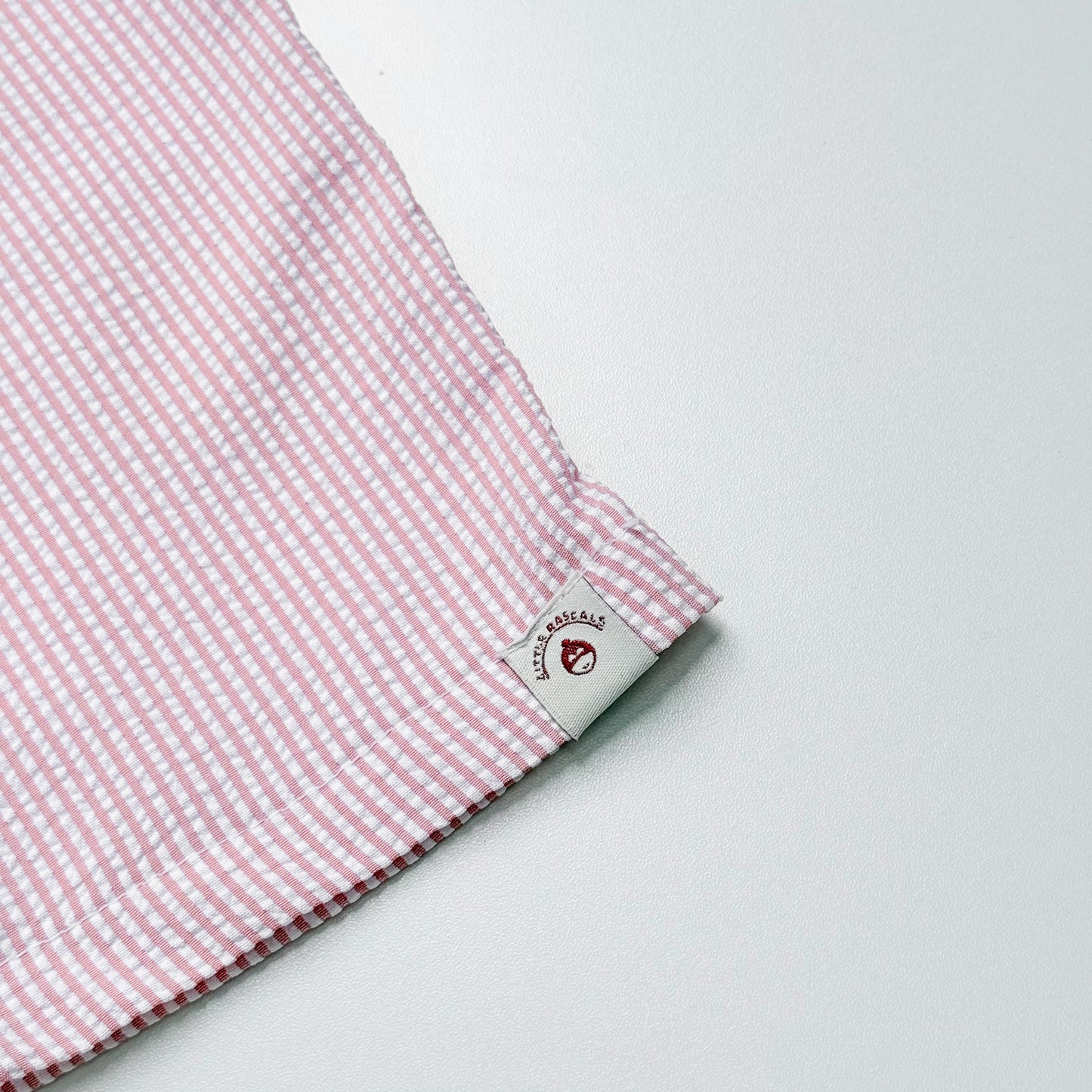 Isabel Seer Sucker Pants in Pink