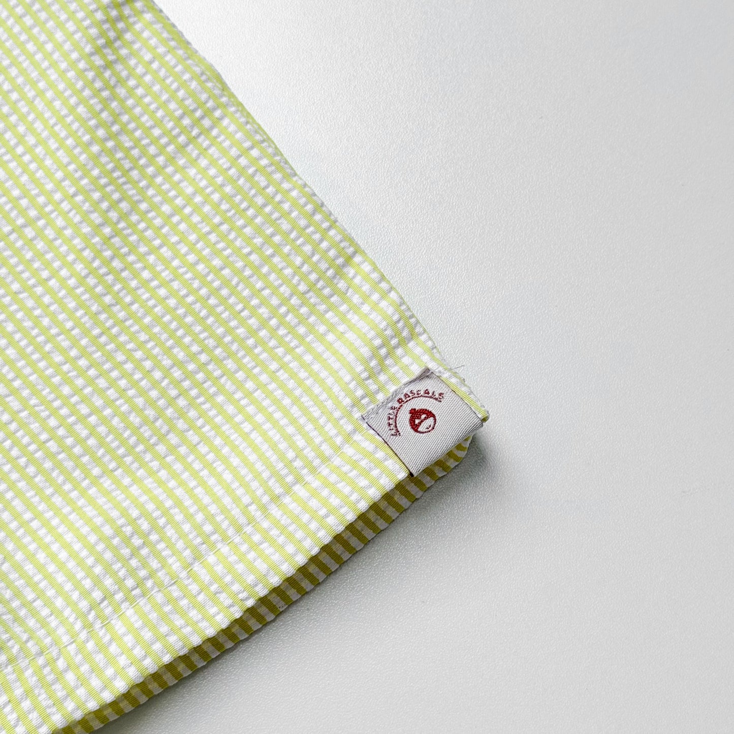 Isabel Seer Sucker Pants in Yellow