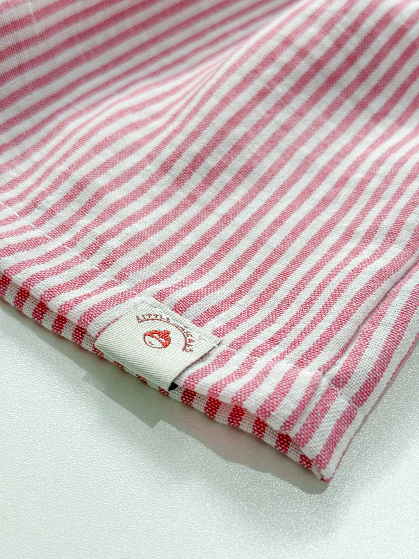 Katrina Summer Top and Shorts Stripes in Red Set