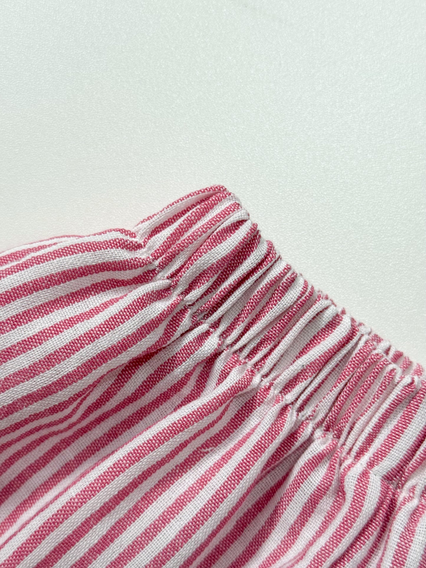 Katrina Summer Top and Shorts Stripes in Red Set