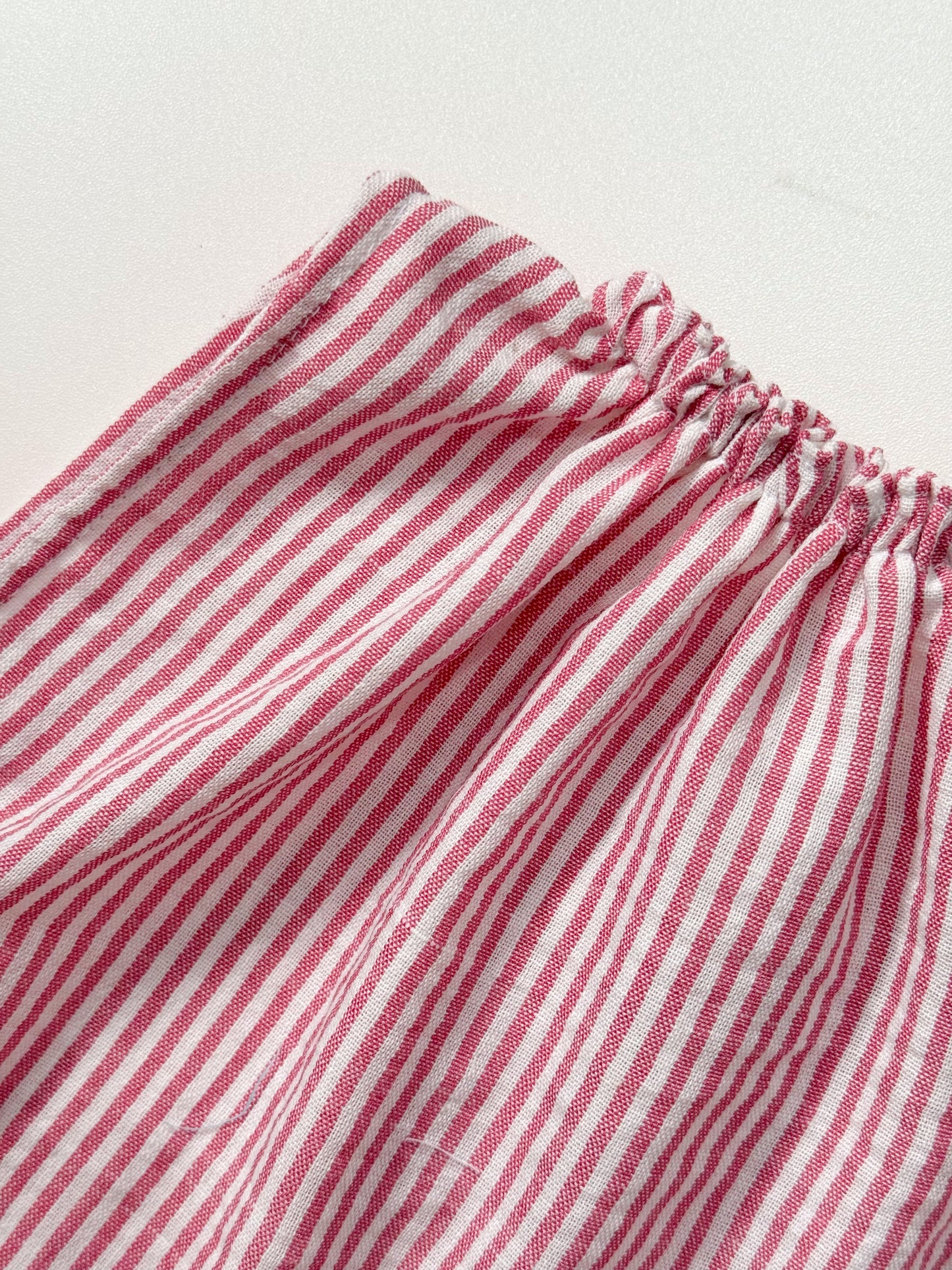Katrina Summer Top and Shorts Stripes in Red Set