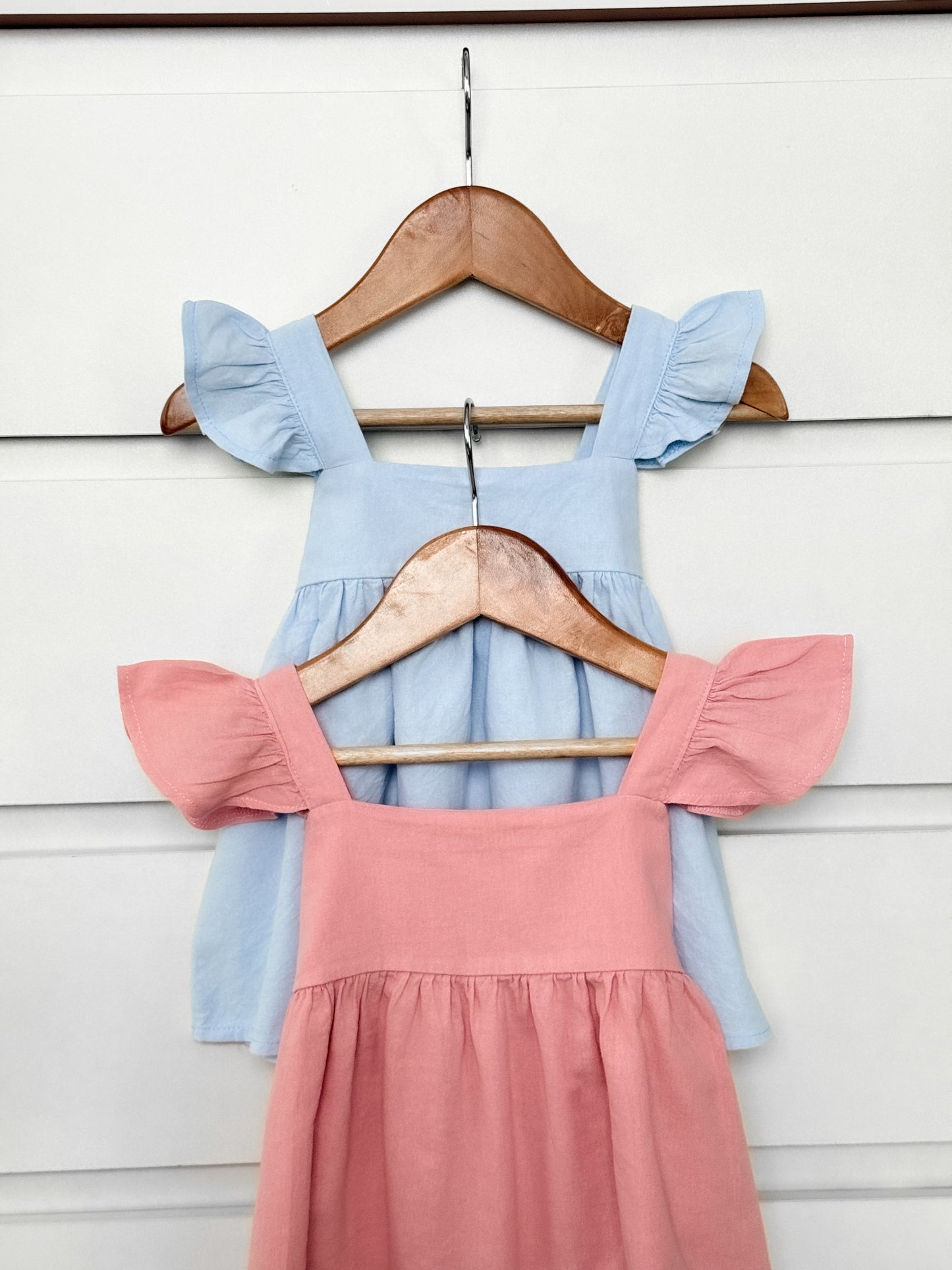 Princess Linen Dress in Pink