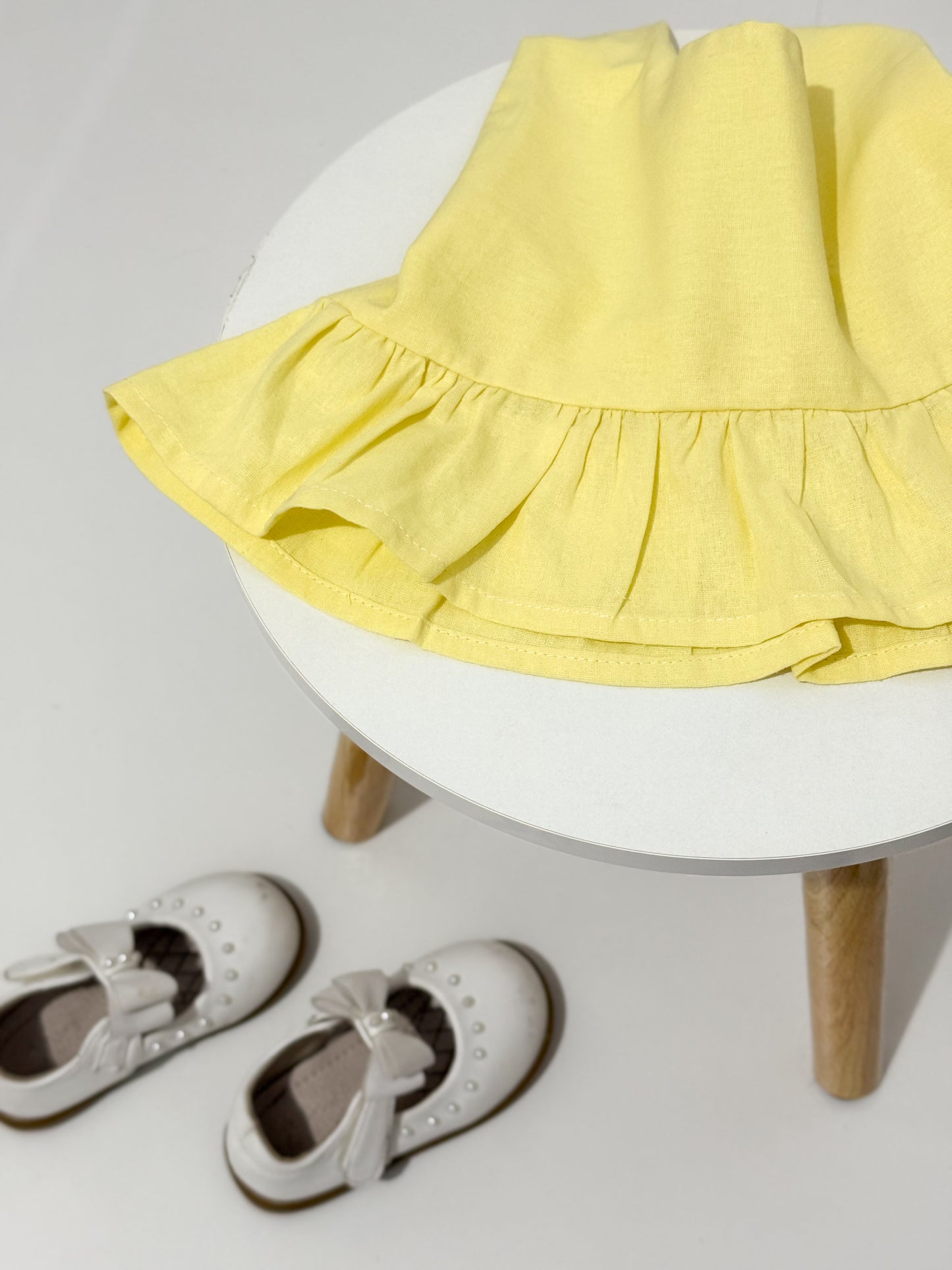 Maven Linen Top in Yellow