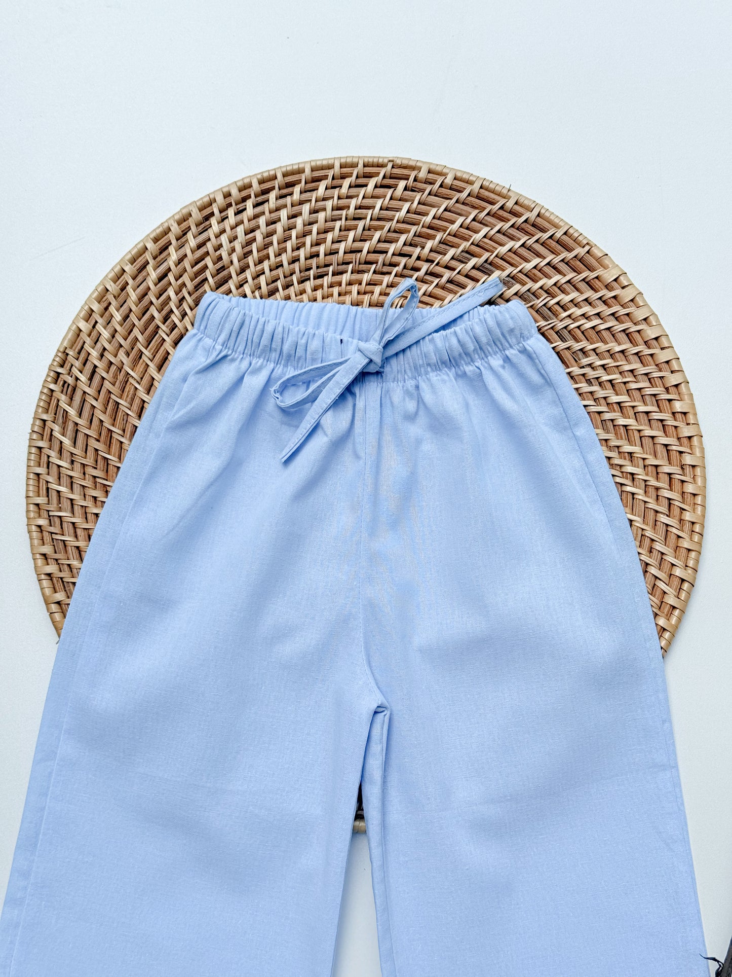 Joana Adjustable Strap Pants in Powder Blue