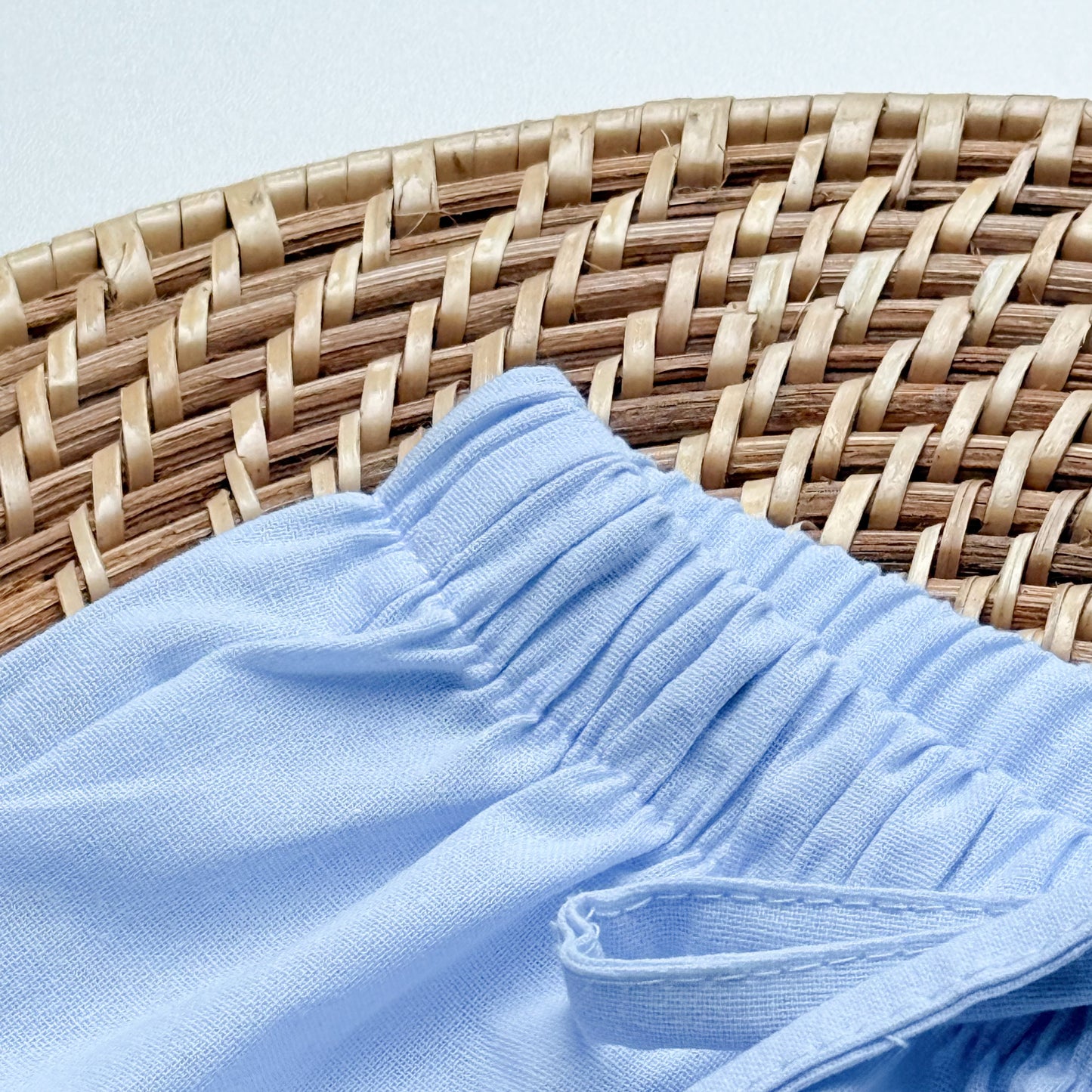 Joana Adjustable Strap Pants in Powder Blue