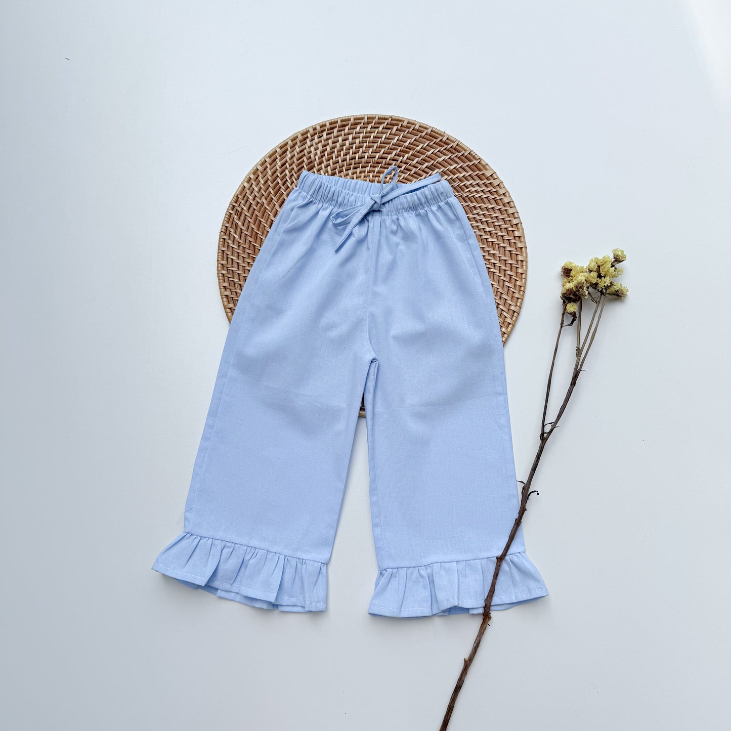 Joana Adjustable Strap Pants in Powder Blue