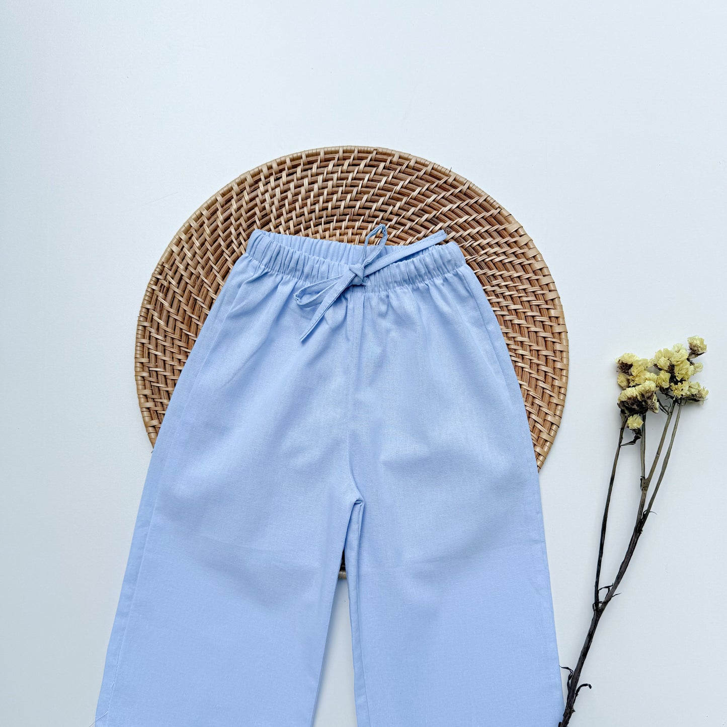Joana Adjustable Strap Pants in Powder Blue