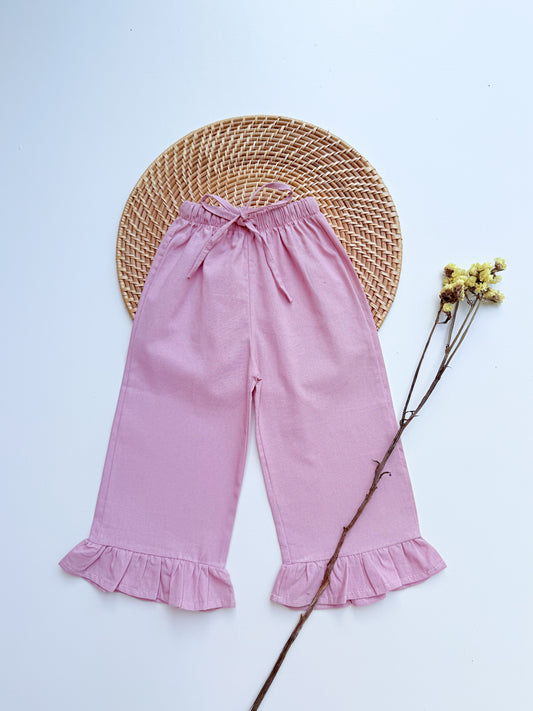 Joana Adjustable Strap Pants in Light Mauve