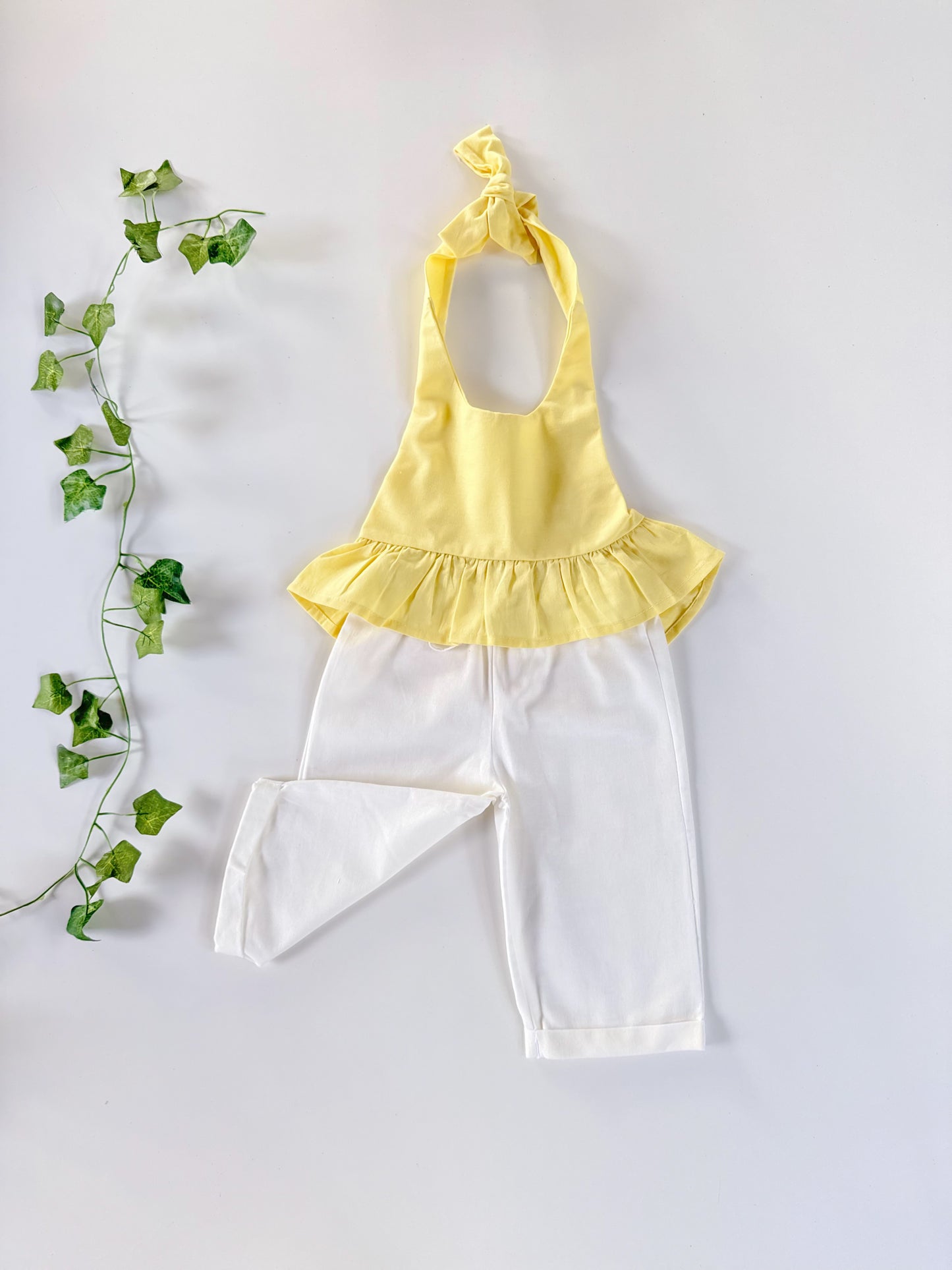 Maven Linen Top in Yellow