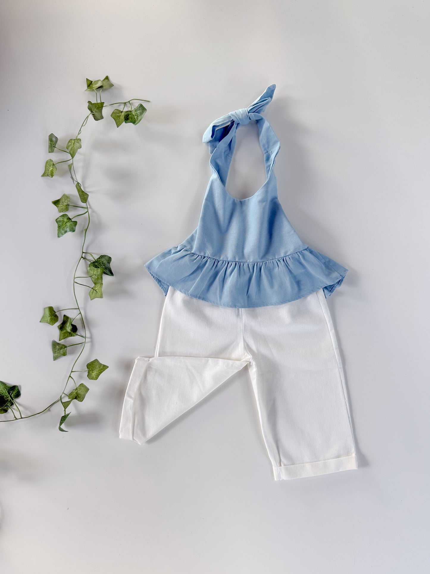 Maven Linen Top in Blue