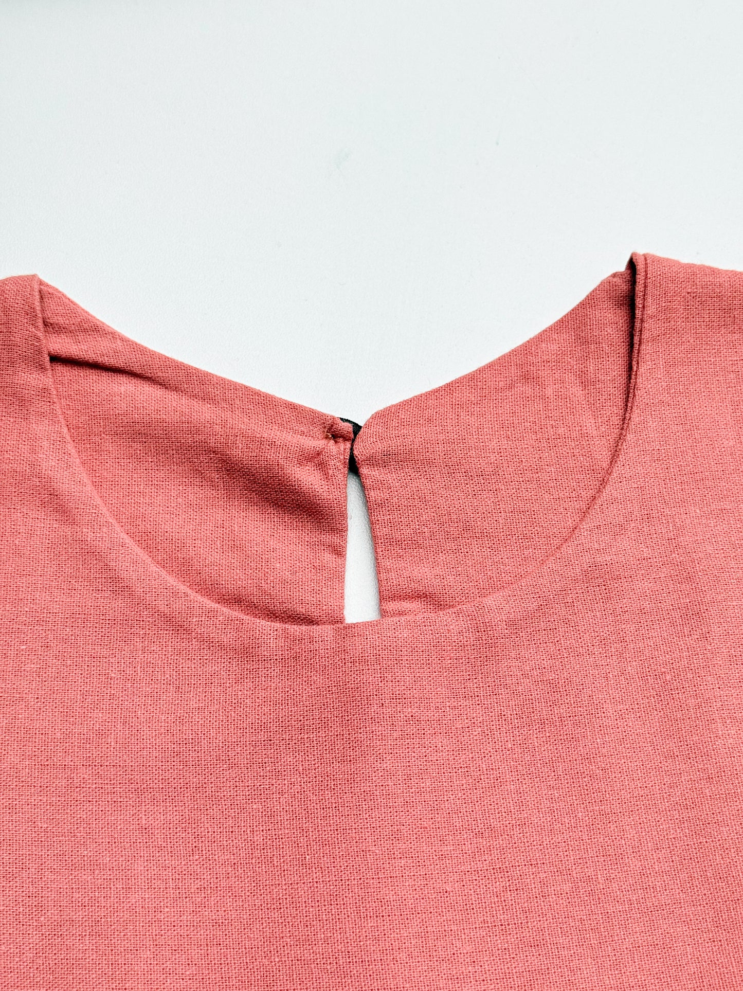 Jane Linen Dress in Pink