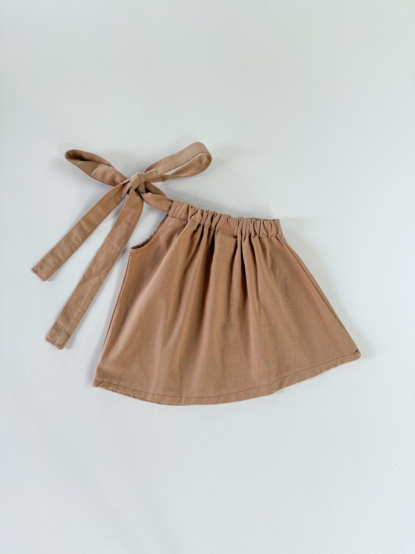 Amelia Mocha Top and Joshua Pants in White Set