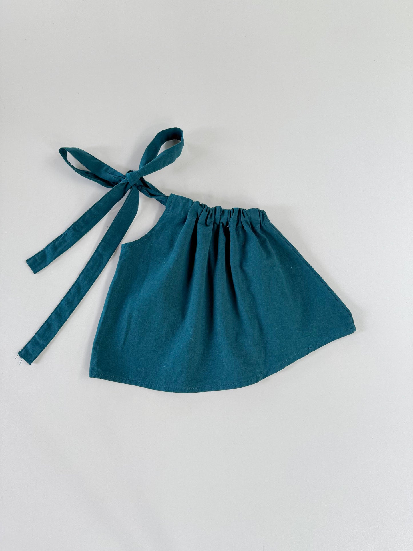 Amelia Emerald Top and Joshua Pants in White Set